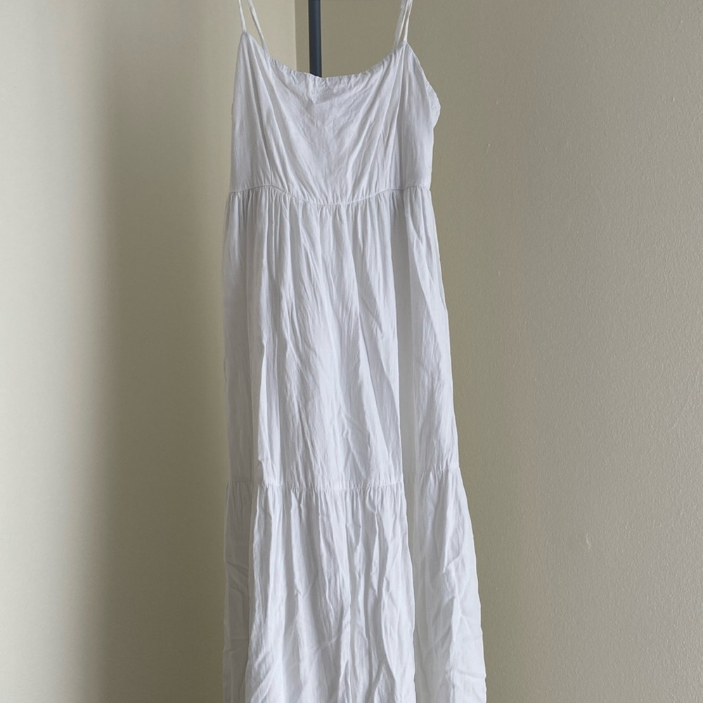 White Spring/Summer Midi Dress